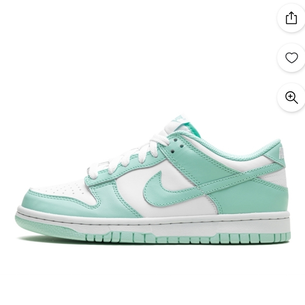 Nike Dunk Low GS White Mint Foam FZ3534-100 Size 6Y Women’s Size 7.5 Sneakers - Picture 2 of 13